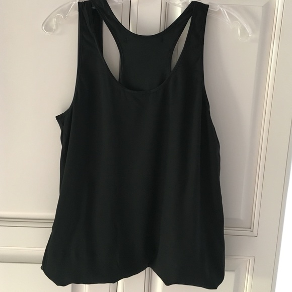 Rory Beca black double layer Razorback silk top - Picture 4 of 5